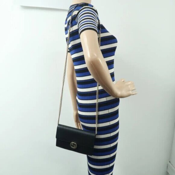 GUCCI Interlocking Black Leather Shoulder Bag 318-012725 - Picture 16 of 16